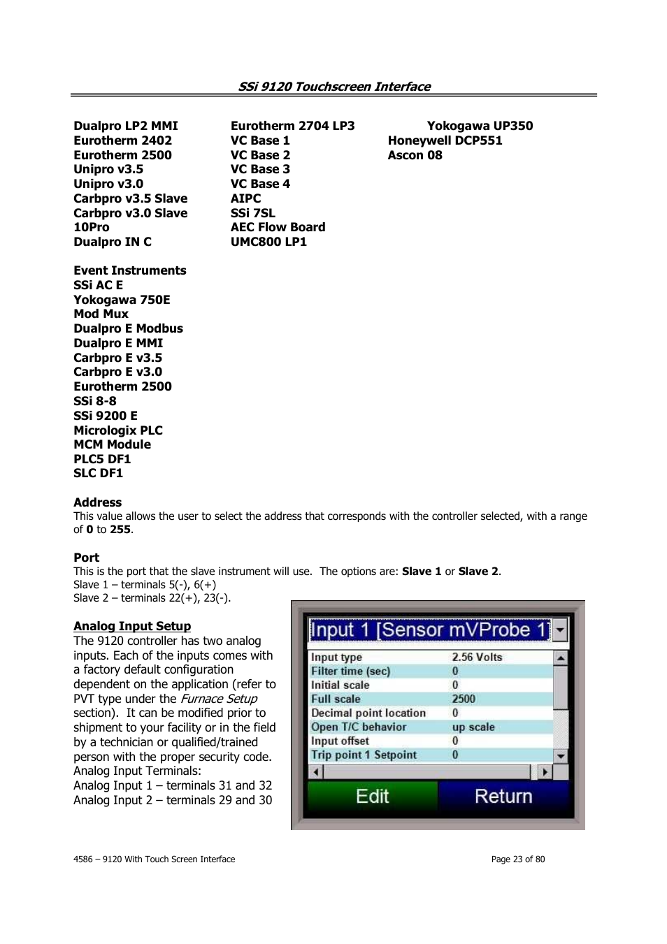 Super Systems 9120 with TS User Manual | Page 23 / 80