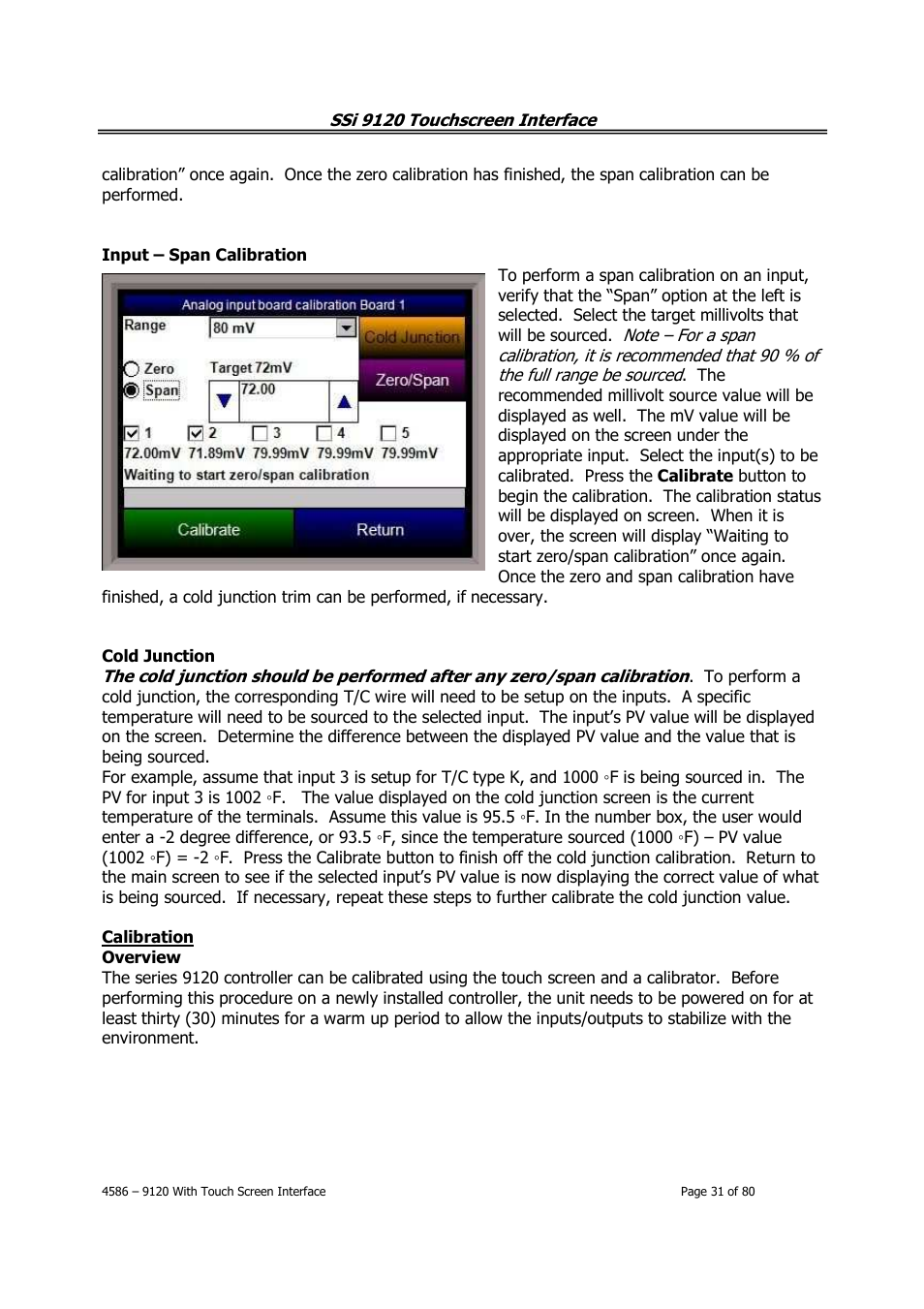 Super Systems 9120 with TS User Manual | Page 31 / 80