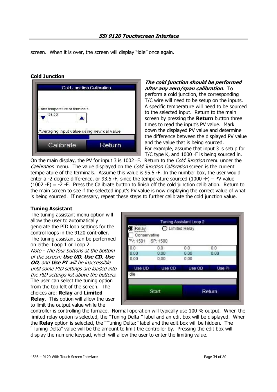 Super Systems 9120 with TS User Manual | Page 34 / 80