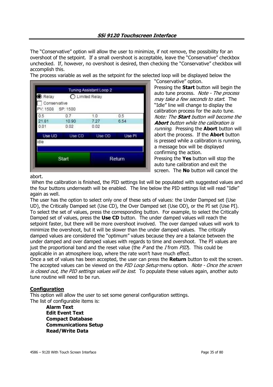 Super Systems 9120 with TS User Manual | Page 35 / 80