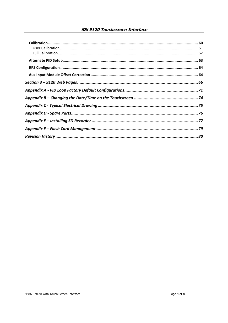 Super Systems 9120 with TS User Manual | Page 4 / 80