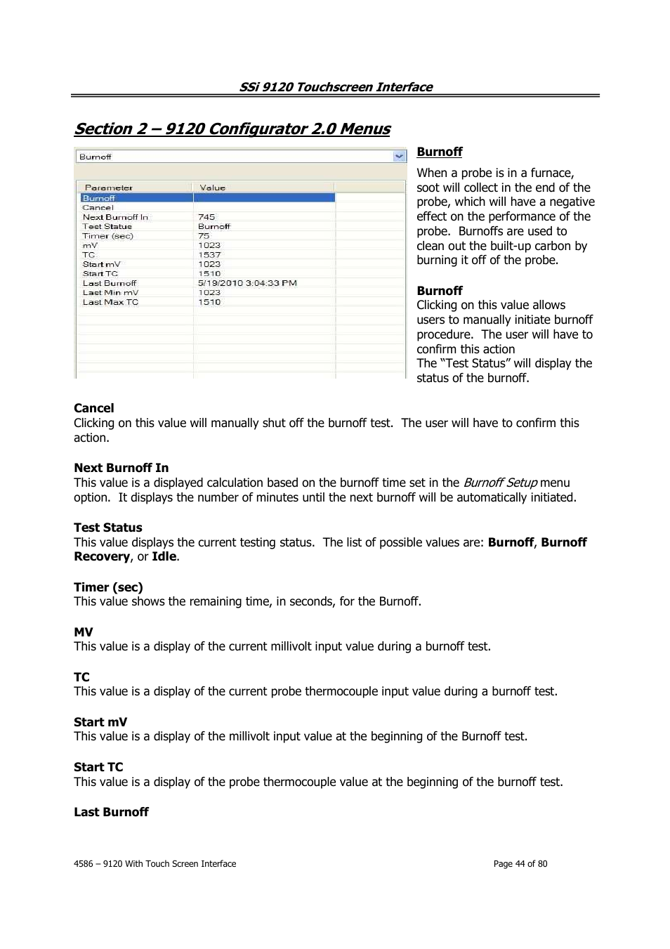 Super Systems 9120 with TS User Manual | Page 44 / 80