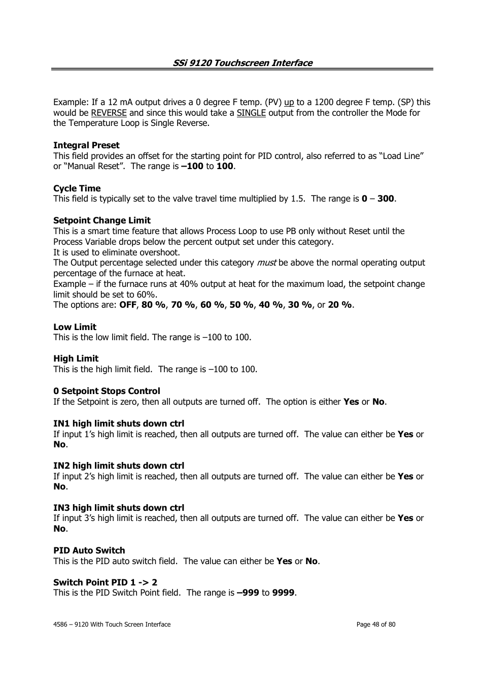 Super Systems 9120 with TS User Manual | Page 48 / 80