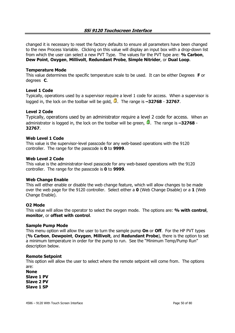 Super Systems 9120 with TS User Manual | Page 50 / 80