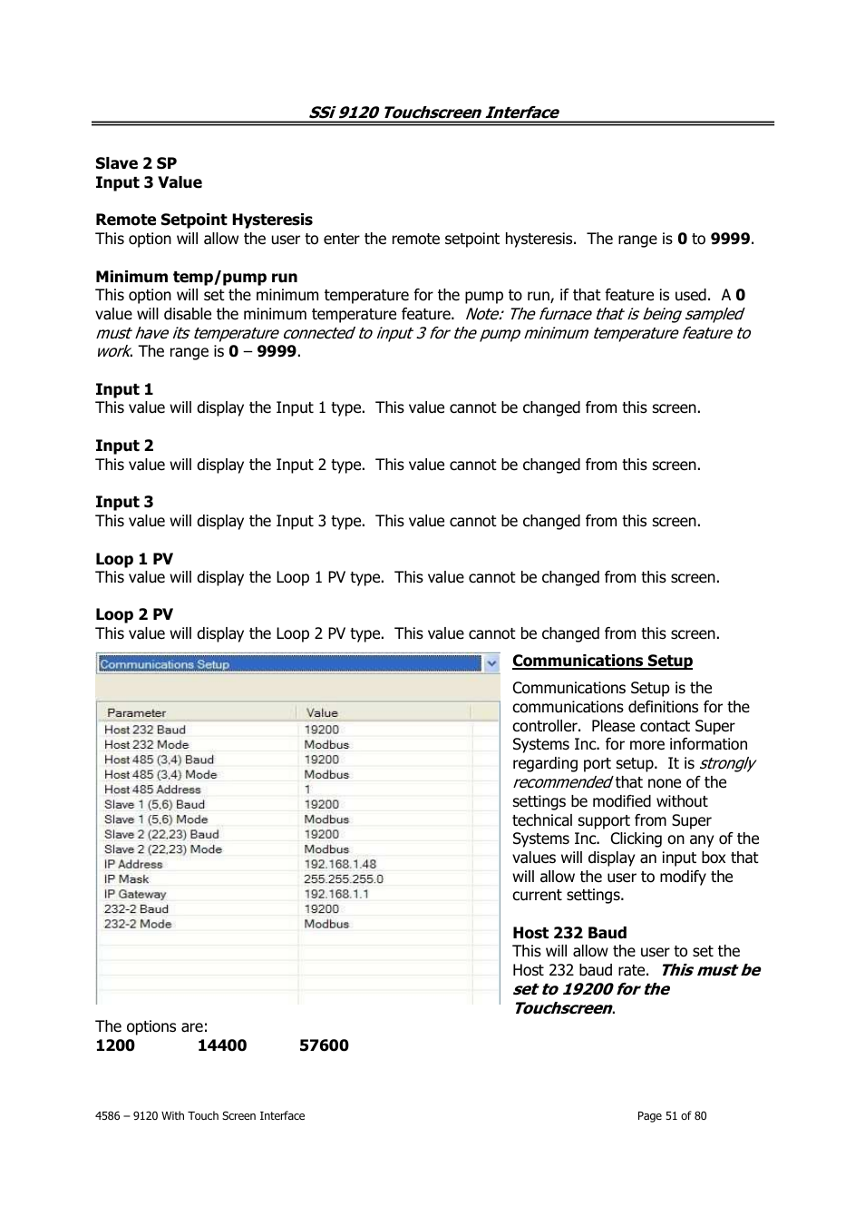 Super Systems 9120 with TS User Manual | Page 51 / 80