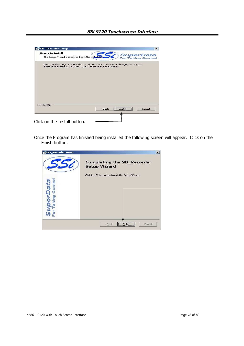 Super Systems 9120 with TS User Manual | Page 78 / 80