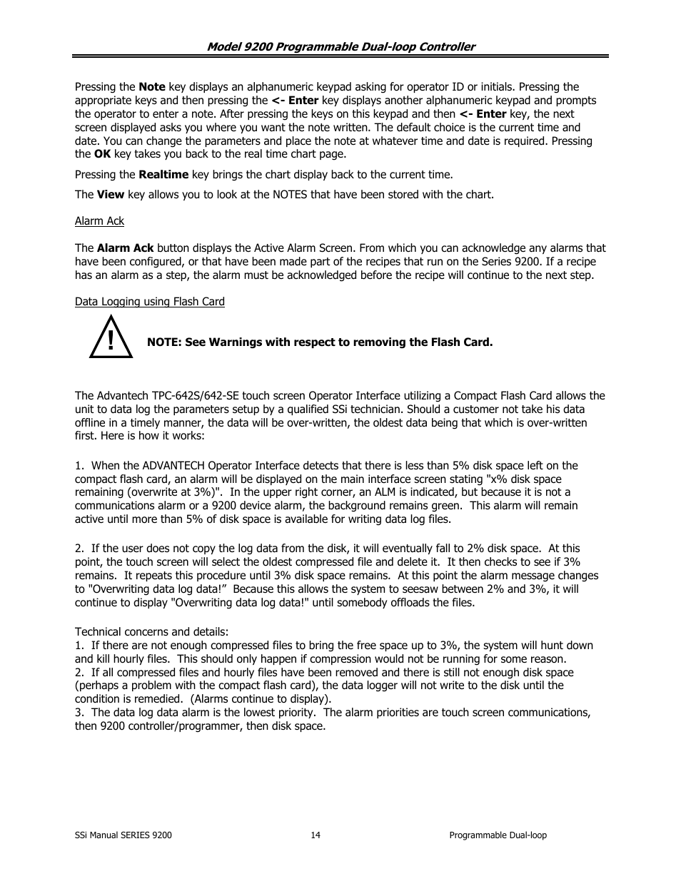 Super Systems 9200 User Manual | Page 14 / 61