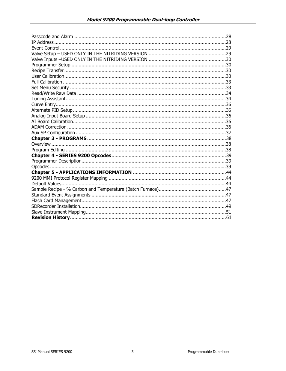 Super Systems 9200 User Manual | Page 3 / 61