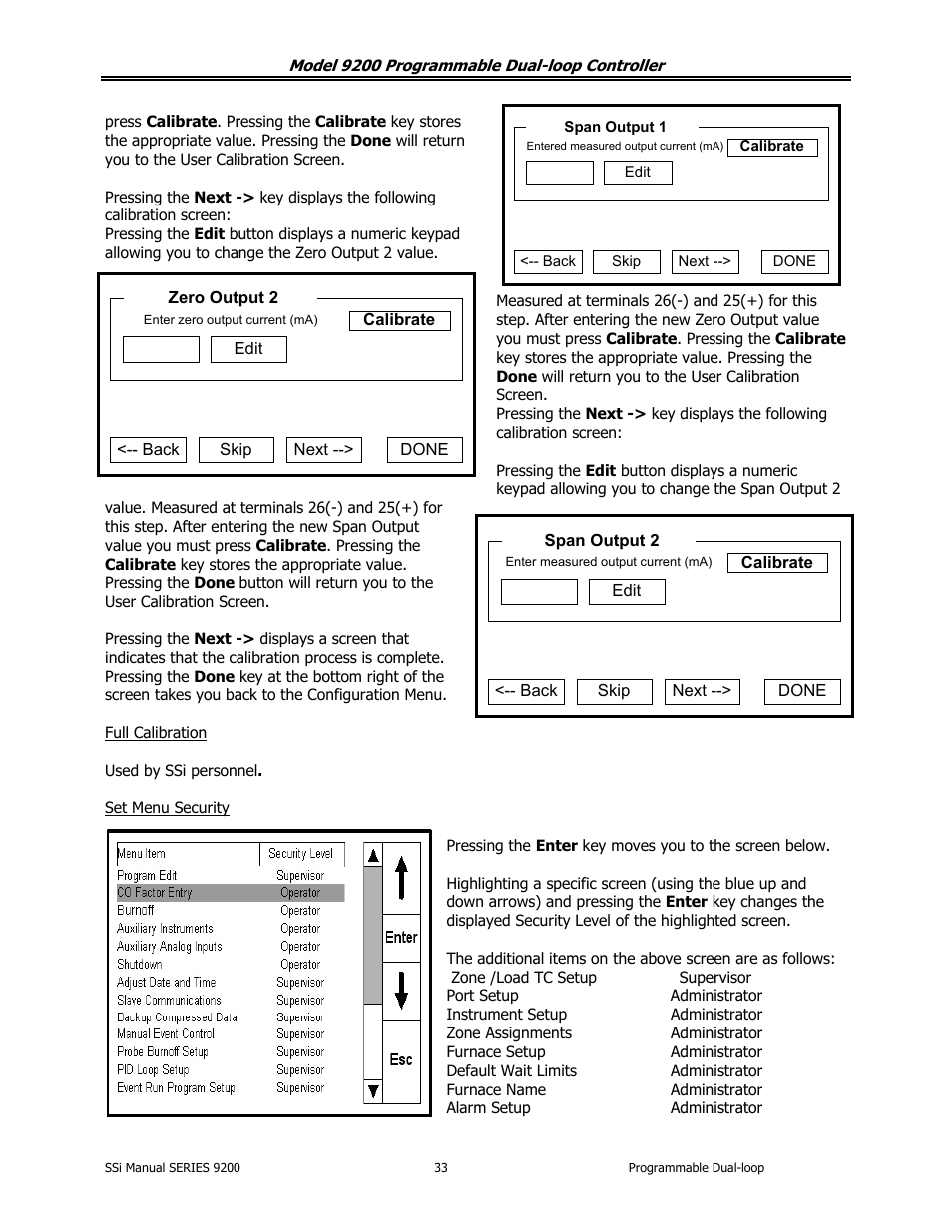 Super Systems 9200 User Manual | Page 33 / 61