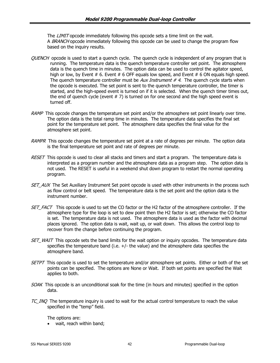Super Systems 9200 User Manual | Page 42 / 61