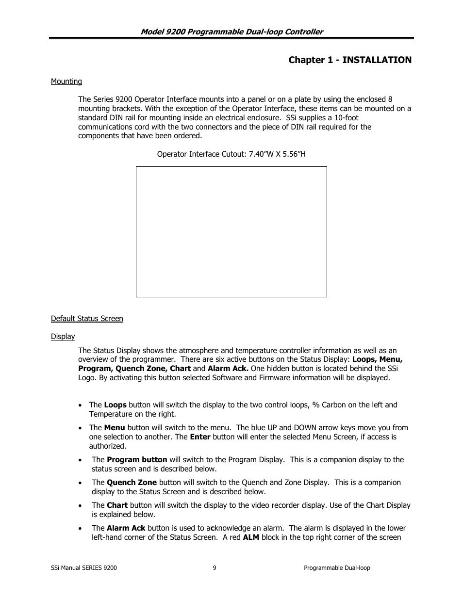 Super Systems 9200 User Manual | Page 9 / 61