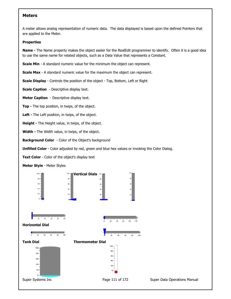 Super Systems SuperDATA User Manual | Page 111 / 172