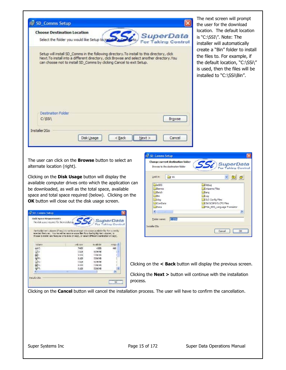 Super Systems SuperDATA User Manual | Page 15 / 172