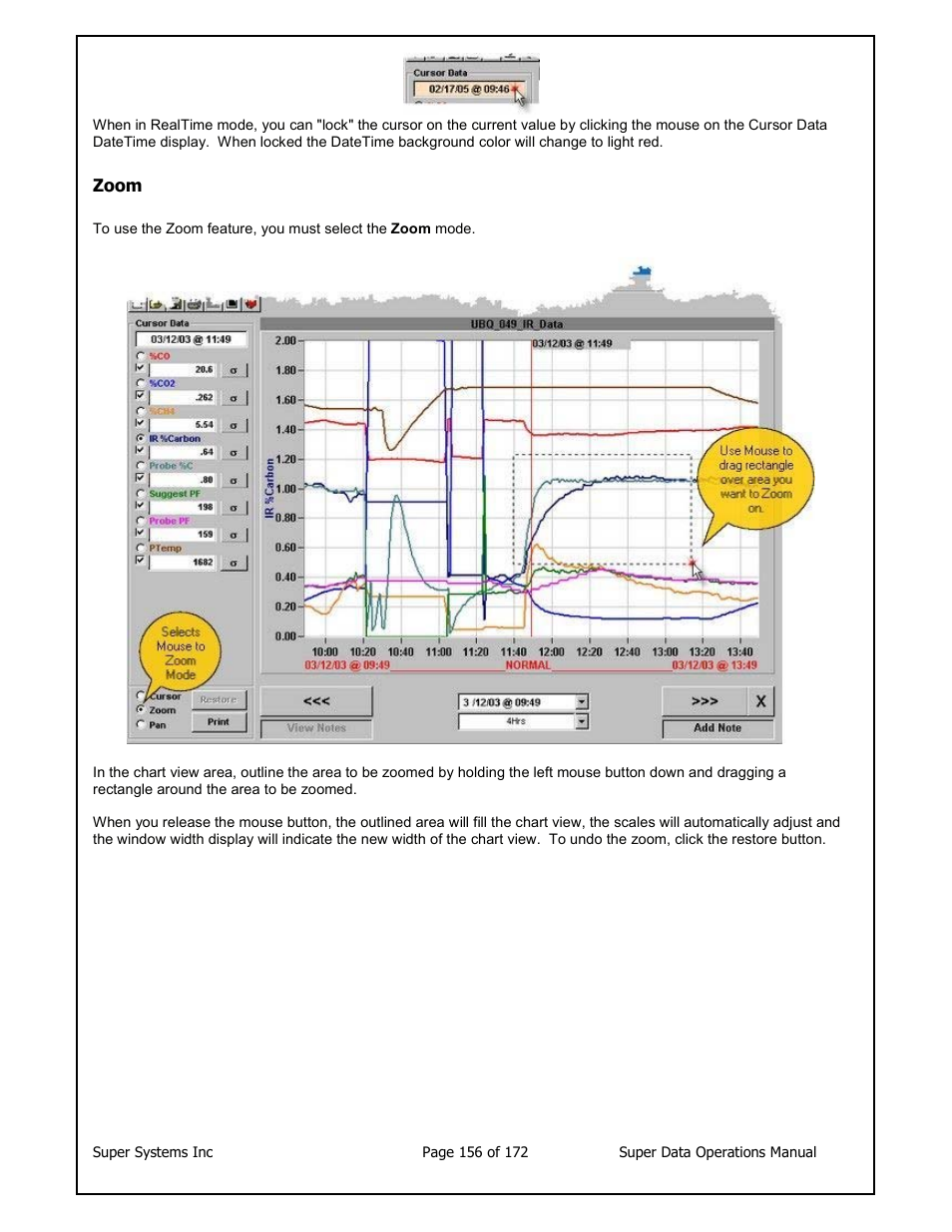 Super Systems SuperDATA User Manual | Page 156 / 172