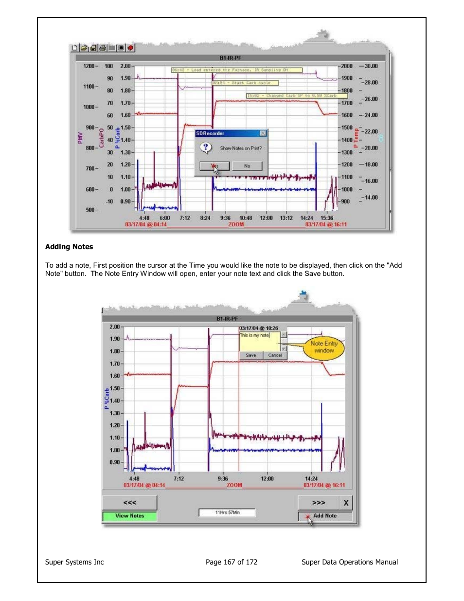 Super Systems SuperDATA User Manual | Page 167 / 172