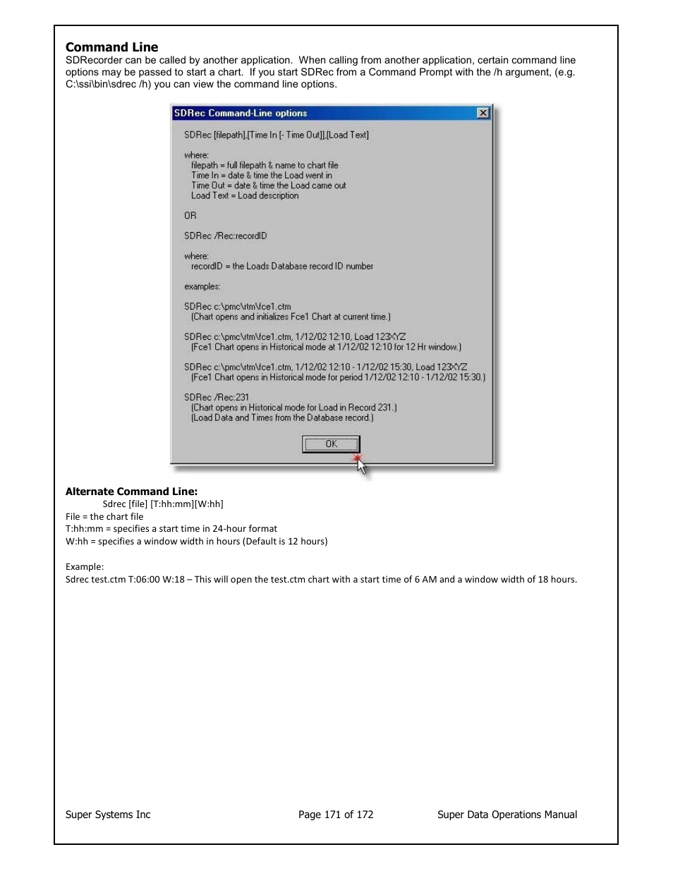 Super Systems SuperDATA User Manual | Page 171 / 172