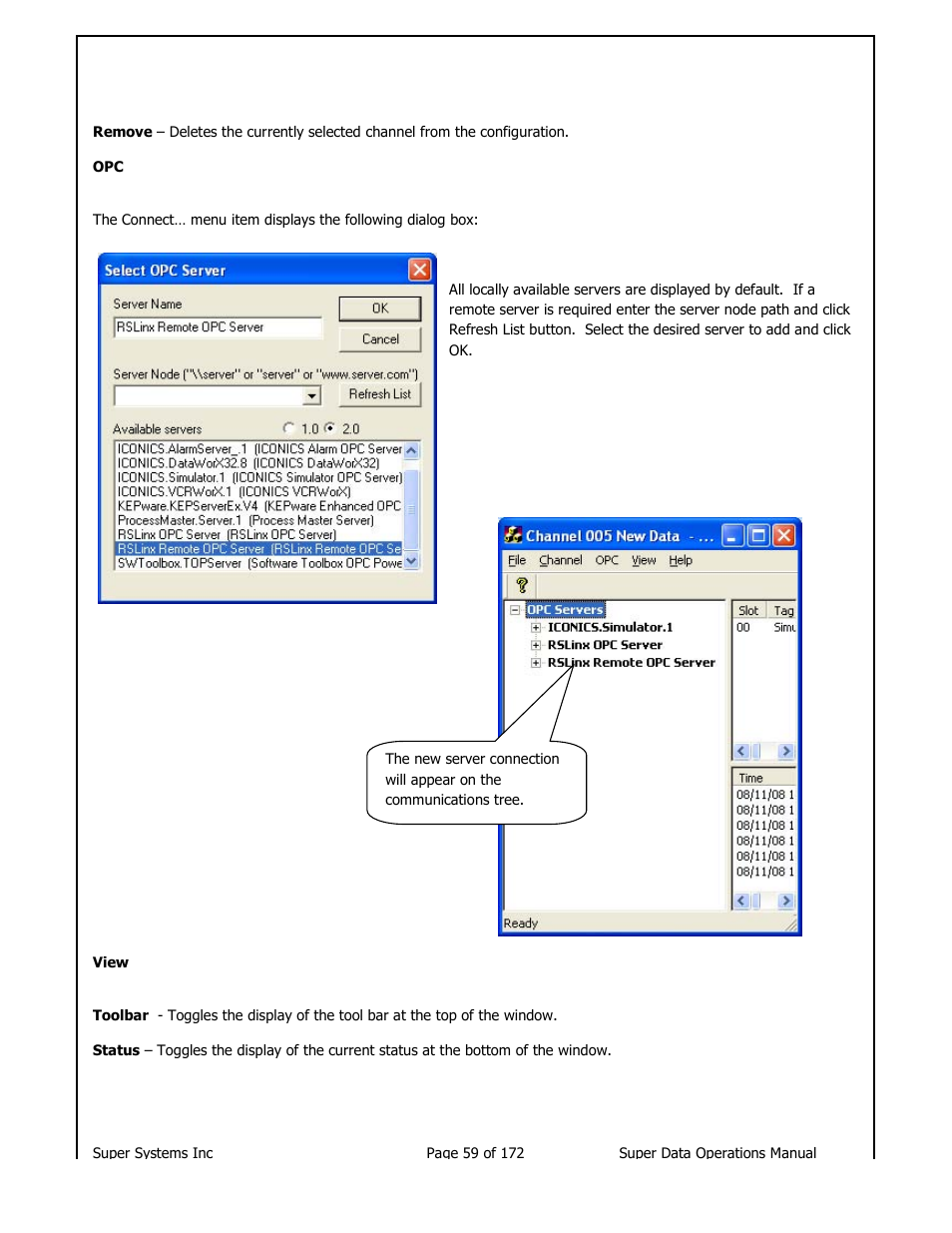 Super Systems SuperDATA User Manual | Page 59 / 172