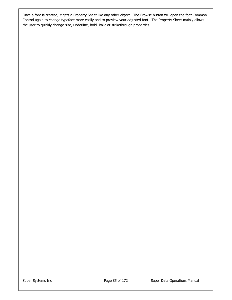 Super Systems SuperDATA User Manual | Page 85 / 172