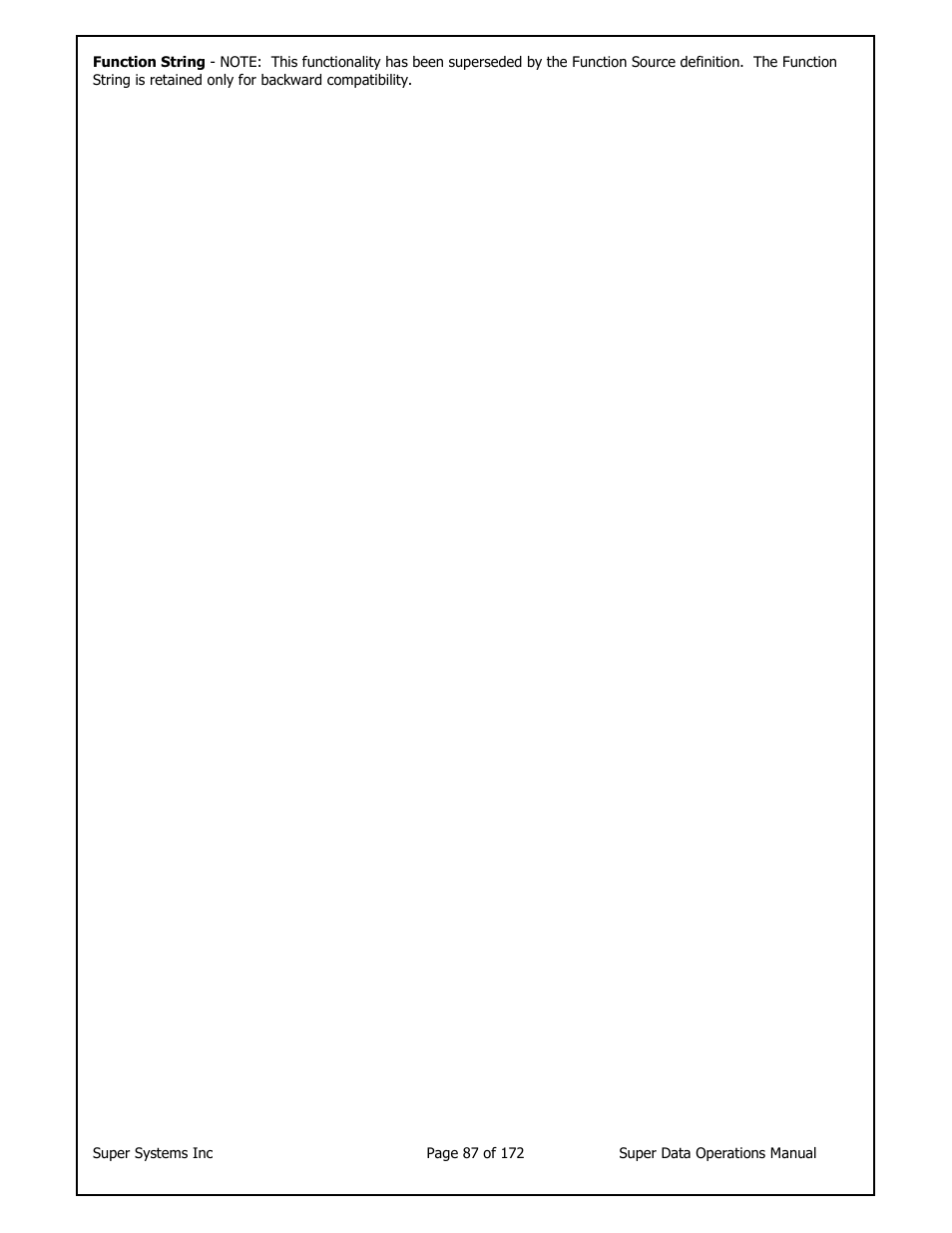 Super Systems SuperDATA User Manual | Page 87 / 172