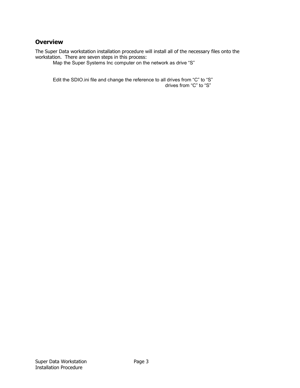 Overview | Super Systems SuperDATA Installation User Manual | Page 3 / 12