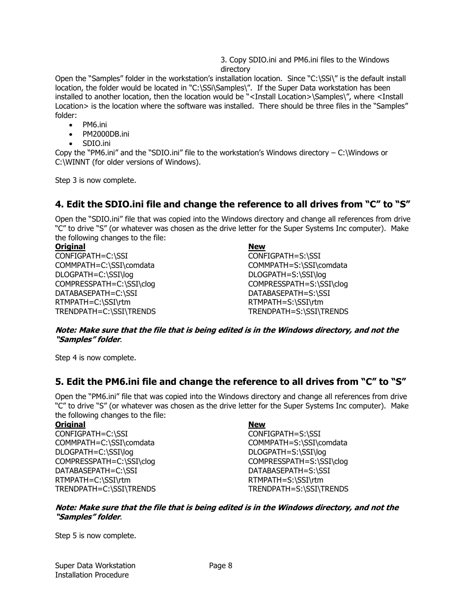 Super Systems SuperDATA Installation User Manual | Page 8 / 12