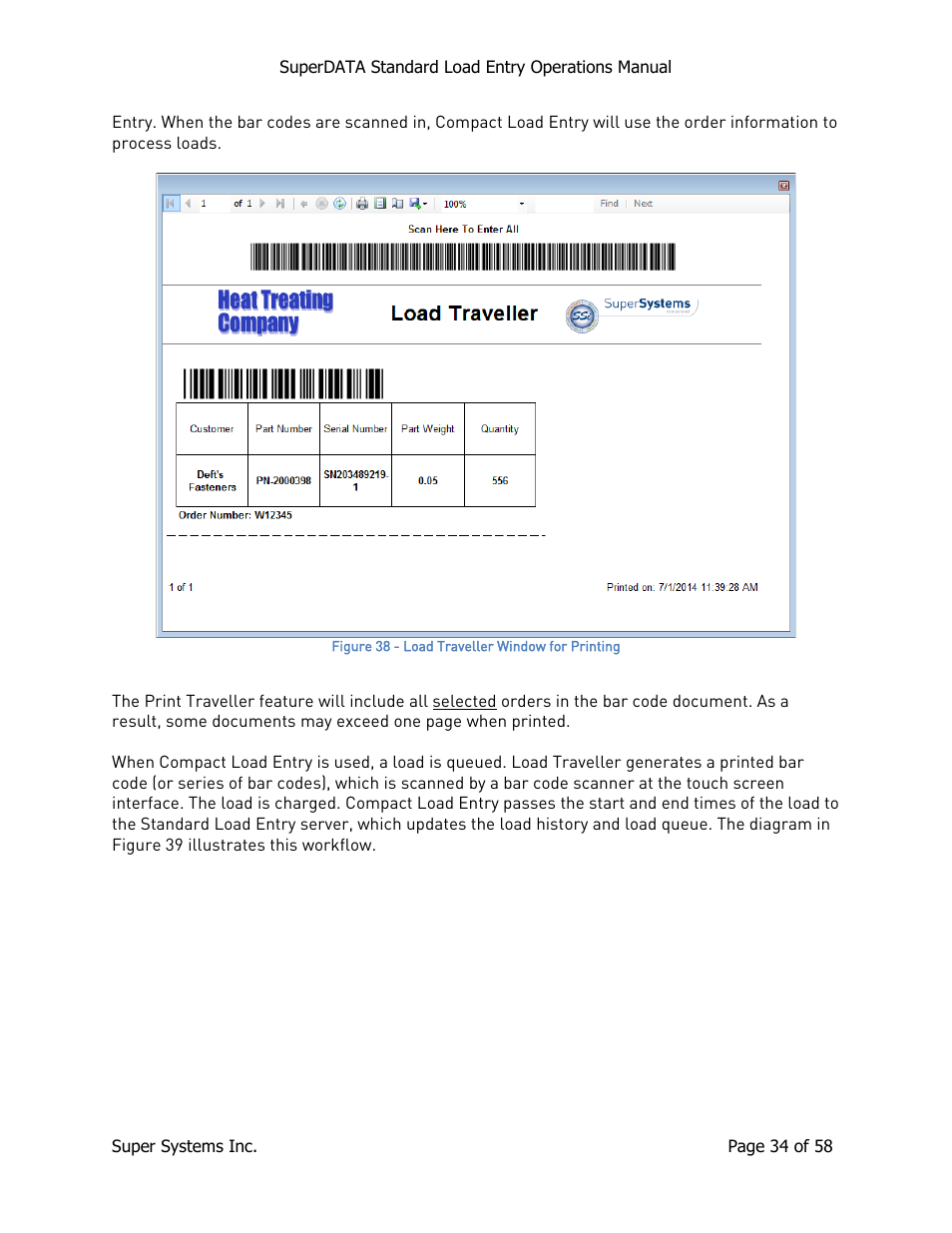 Super Systems SuperDATA Load Entry User Manual | Page 34 / 58