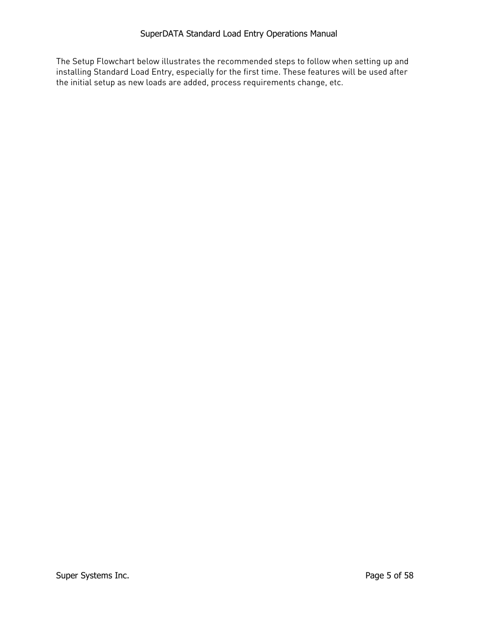 Super Systems SuperDATA Load Entry User Manual | Page 5 / 58
