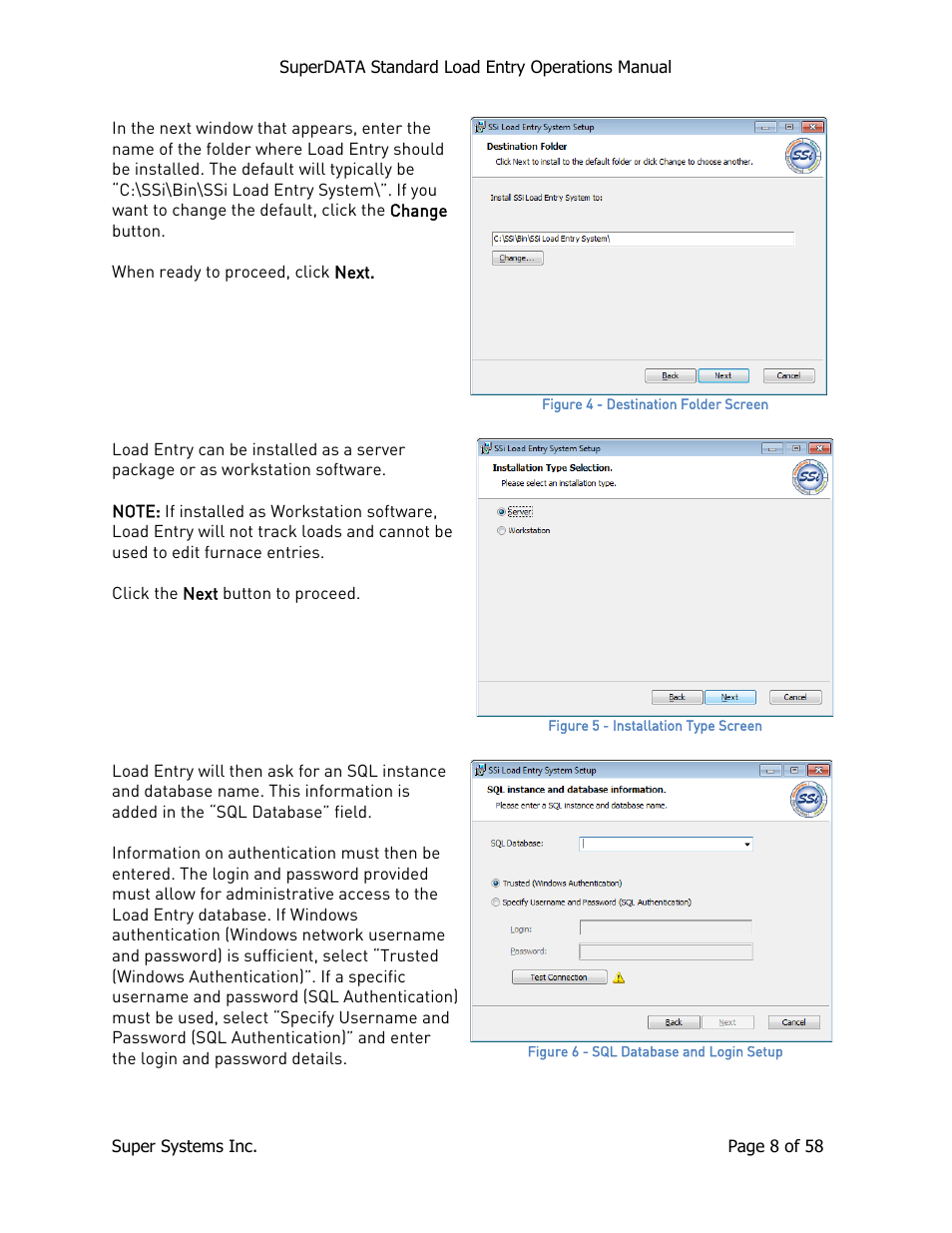 Super Systems SuperDATA Load Entry User Manual | Page 8 / 58