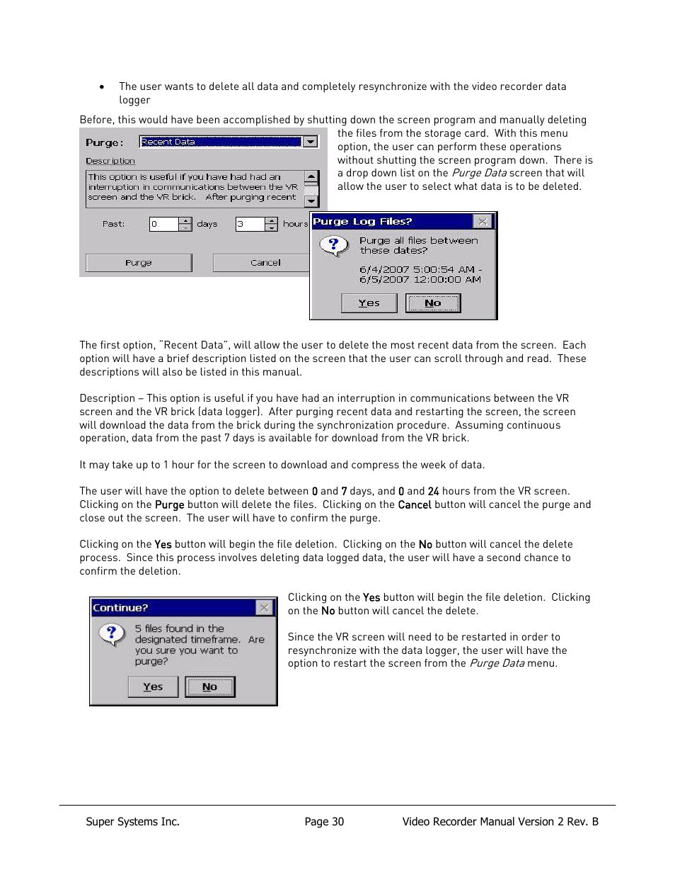 Super Systems Paperless VR User Manual | Page 31 / 77