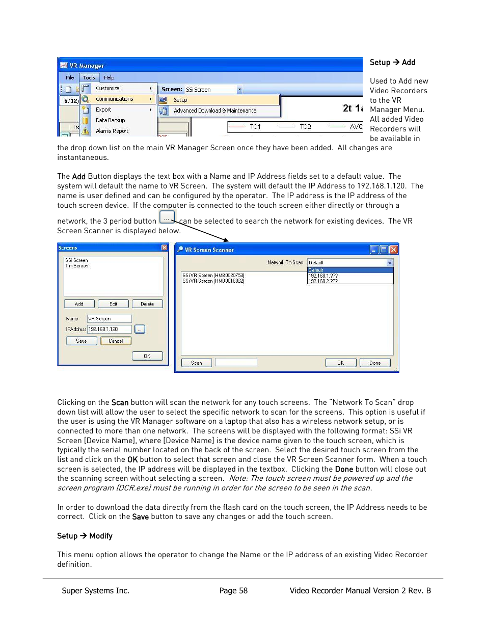 Super Systems Paperless VR User Manual | Page 59 / 77