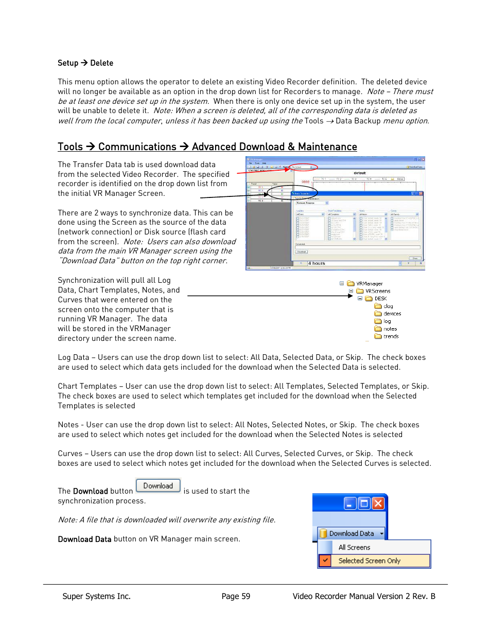Super Systems Paperless VR User Manual | Page 60 / 77