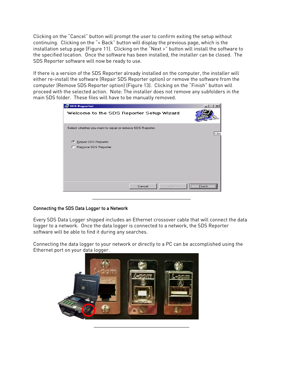 Connecting the sds data logger to a network | Super Systems SDS 8120 User Manual | Page 14 / 104