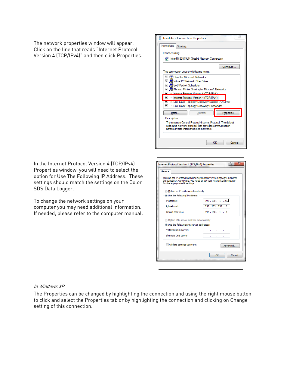 In windows xp | Super Systems SDS 8120 User Manual | Page 16 / 104