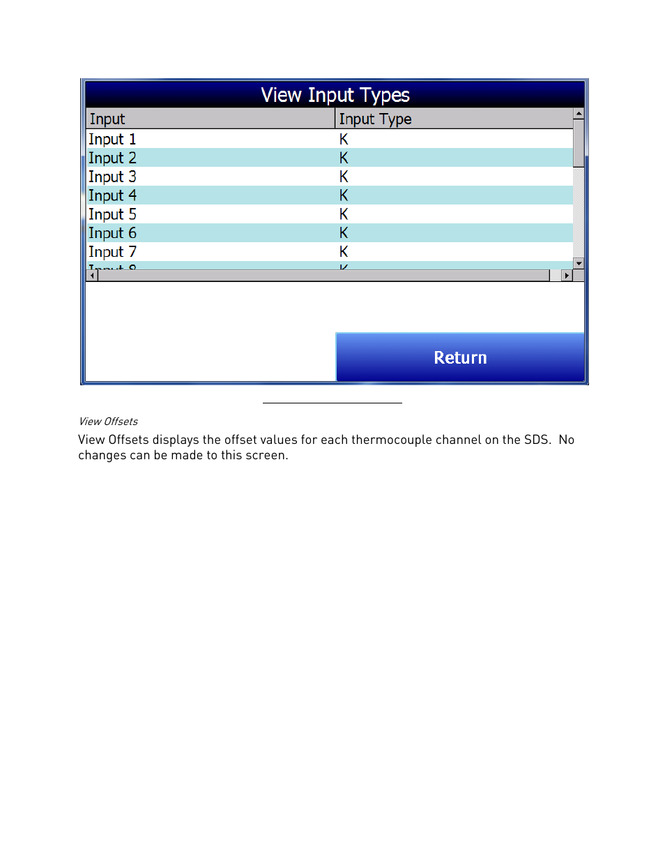 View offsets | Super Systems SDS 8120 User Manual | Page 25 / 104