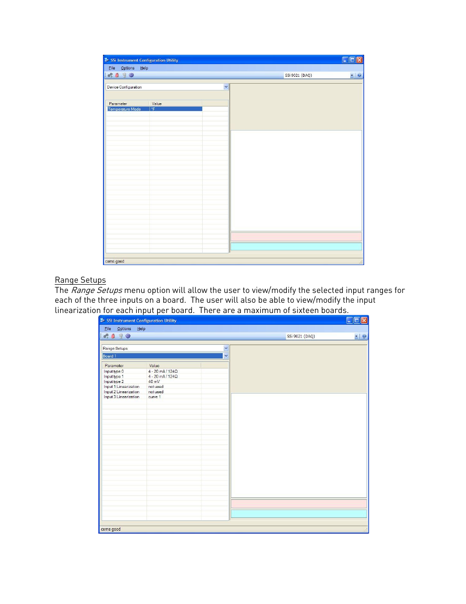 Range setups | Super Systems DAQ User Manual | Page 19 / 34