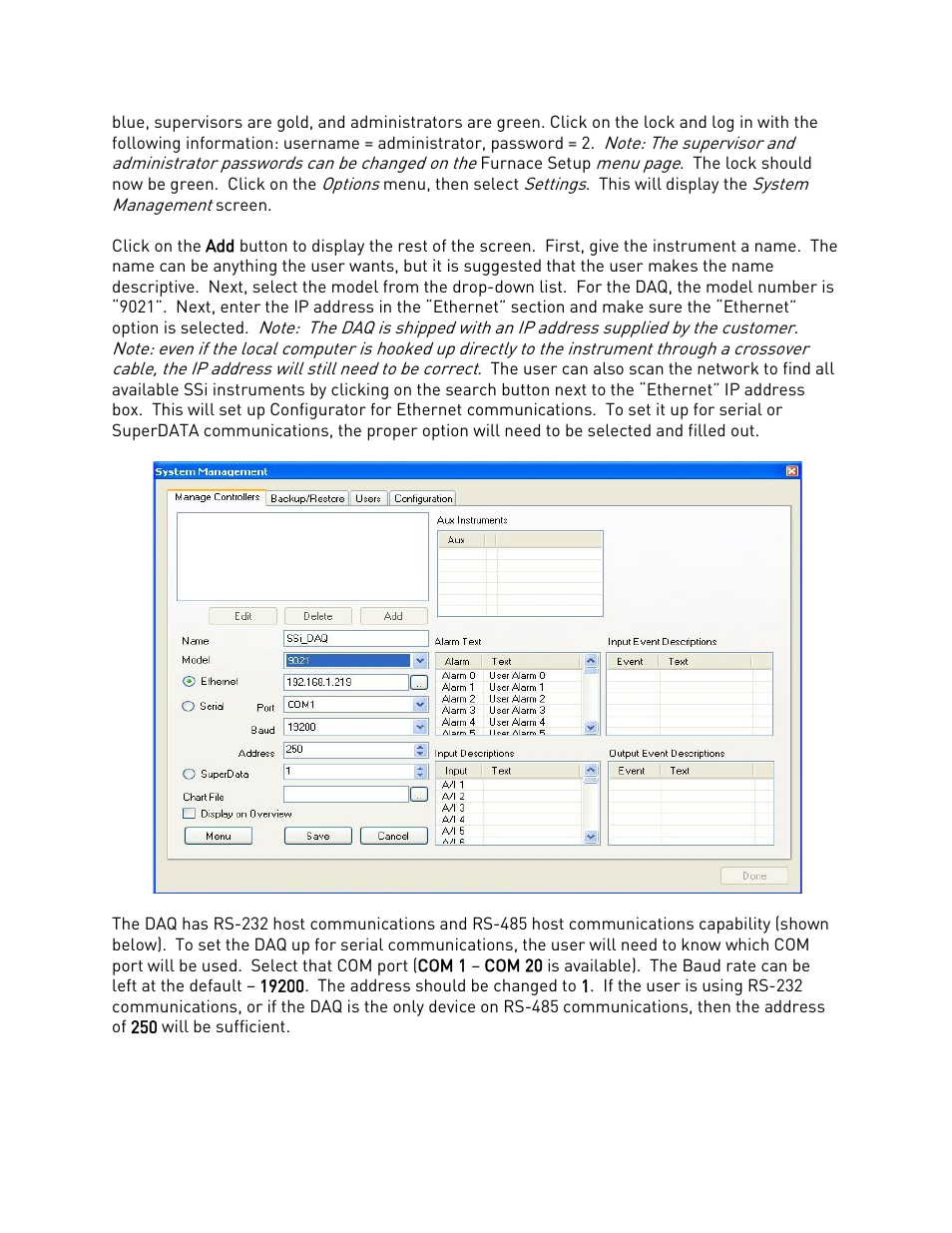 Super Systems DAQ User Manual | Page 9 / 34