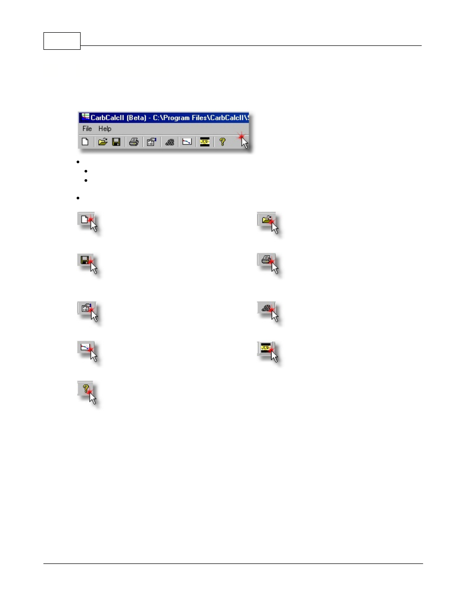 3 menu and toolbar | Super Systems CarbCALC II User Manual | Page 10 / 47