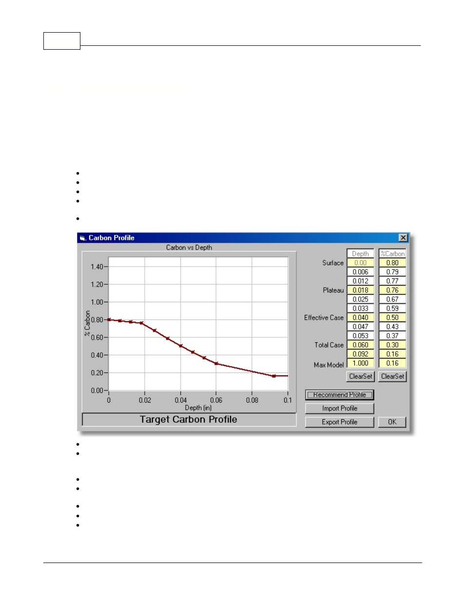 9 target profile | Super Systems CarbCALC II User Manual | Page 32 / 47