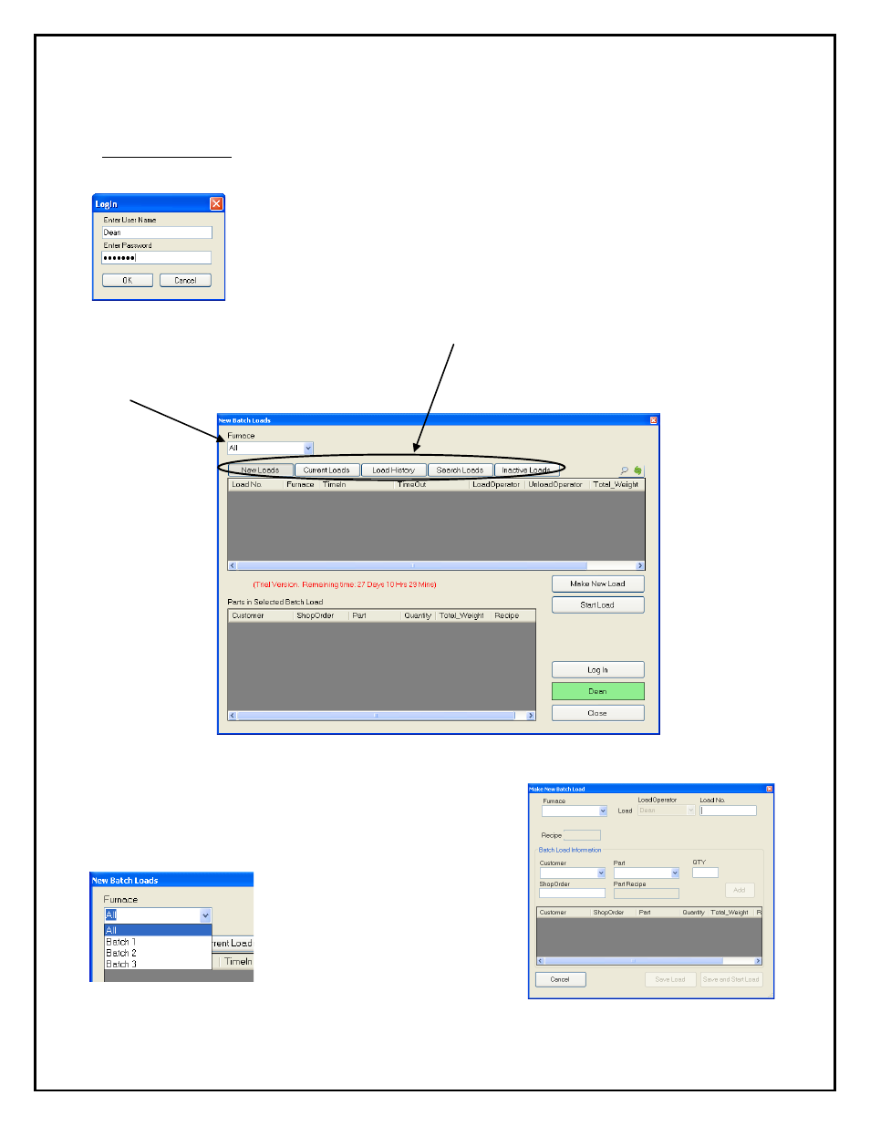 Using the load tracking system, New batch loads | Super Systems SD Recorder II User Manual | Page 43 / 50