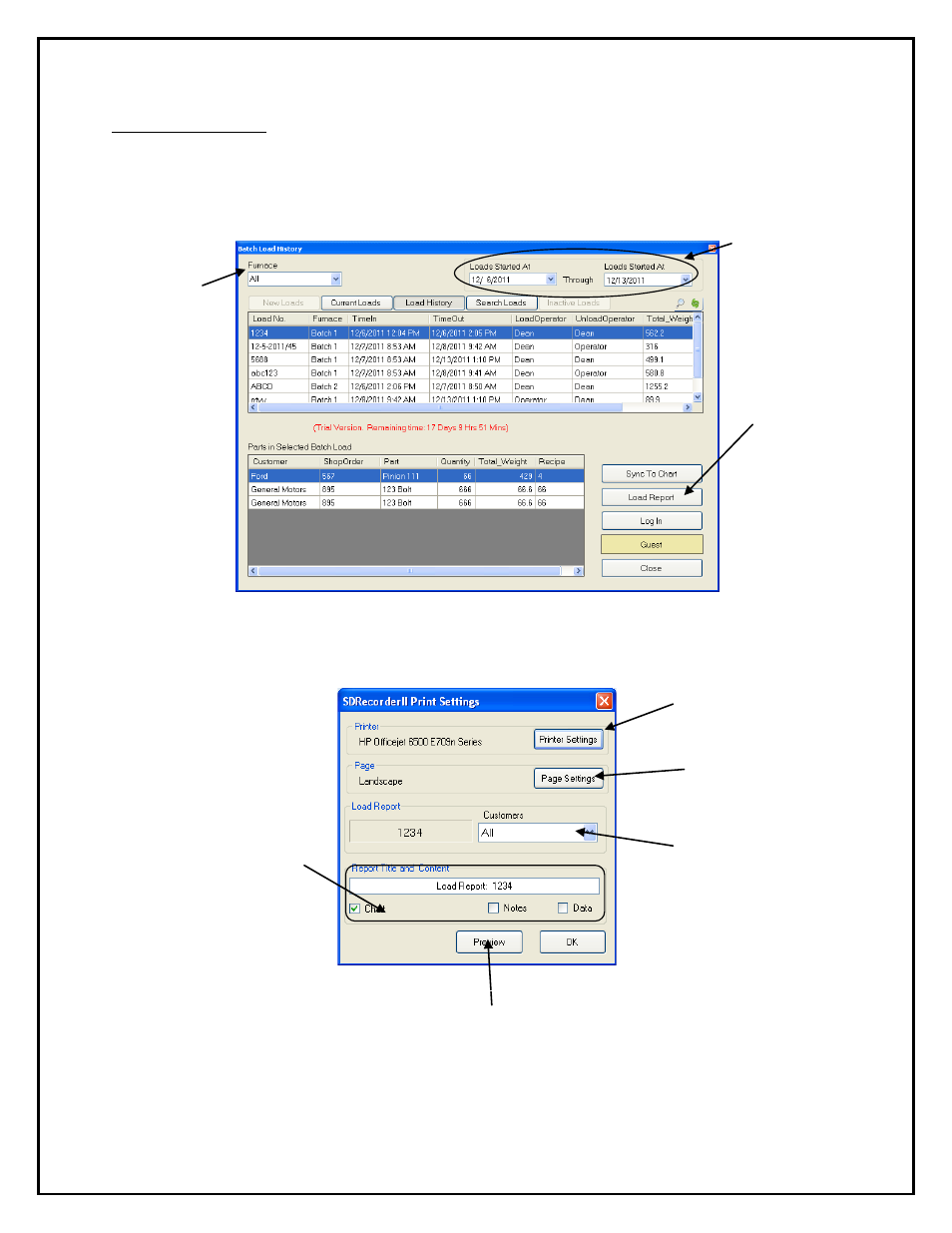 Batch load history | Super Systems SD Recorder II User Manual | Page 47 / 50