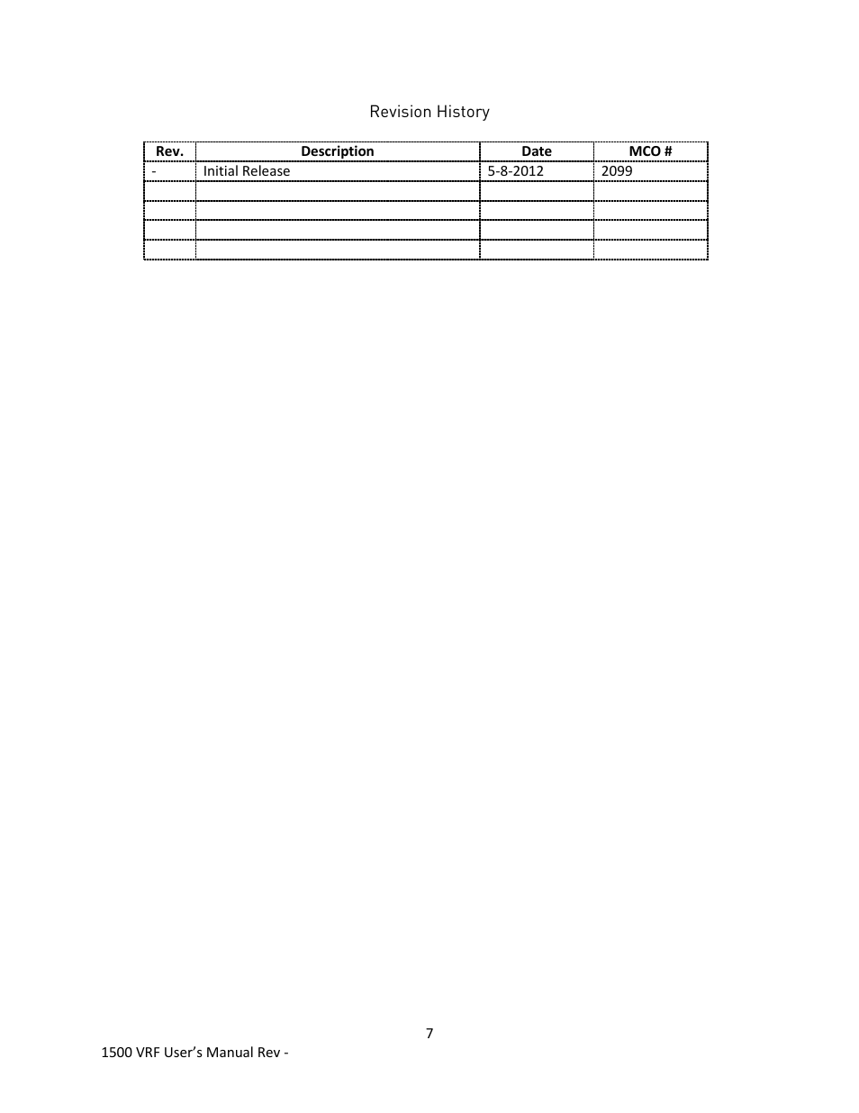 Super Systems 1500 VRF User Manual | Page 8 / 8