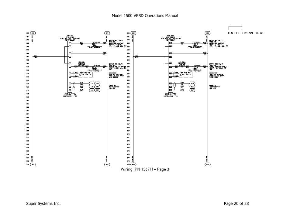 Super Systems 1500 VRSD User Manual | Page 20 / 28