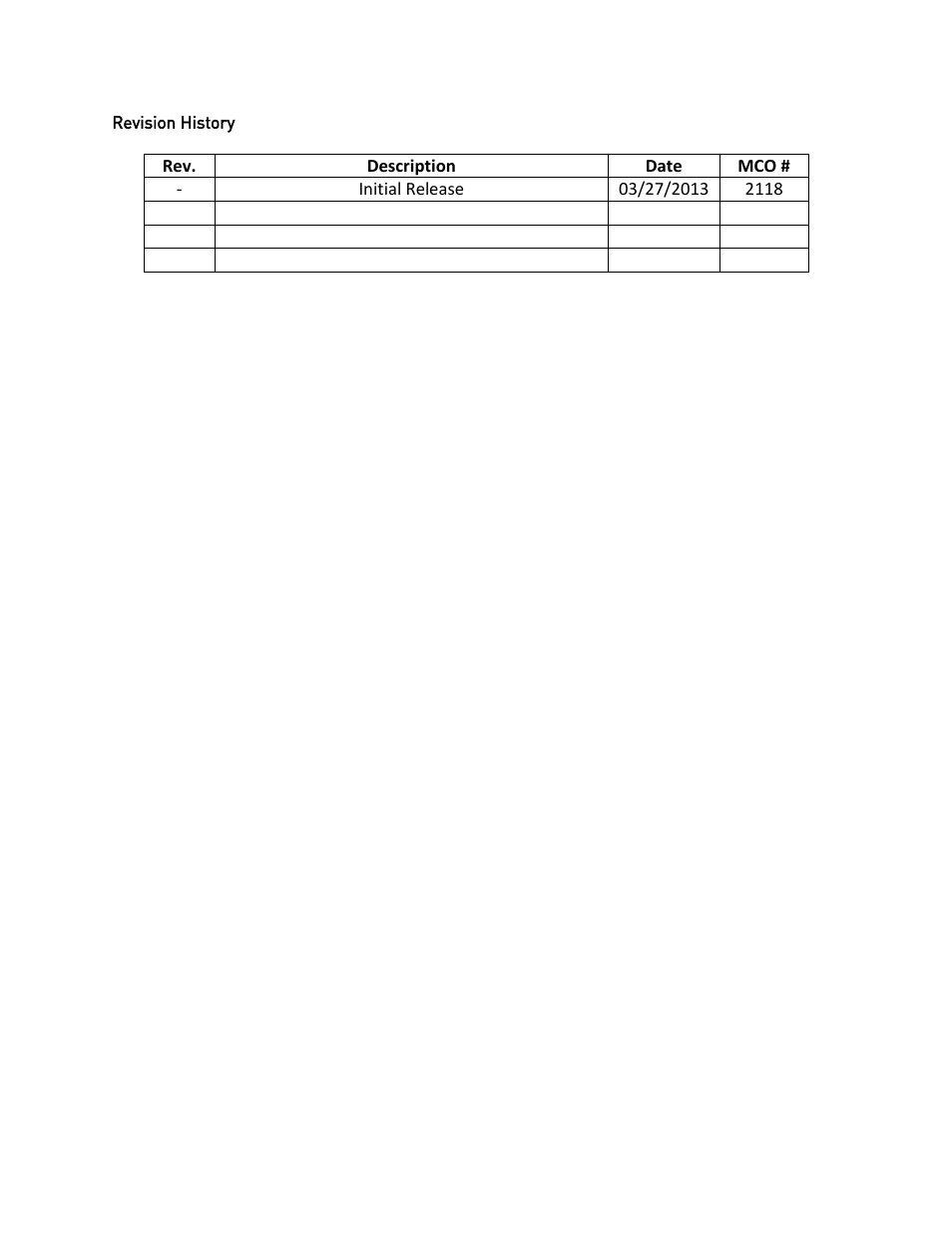 Revision history | Super Systems TS Manager User Manual | Page 22 / 22