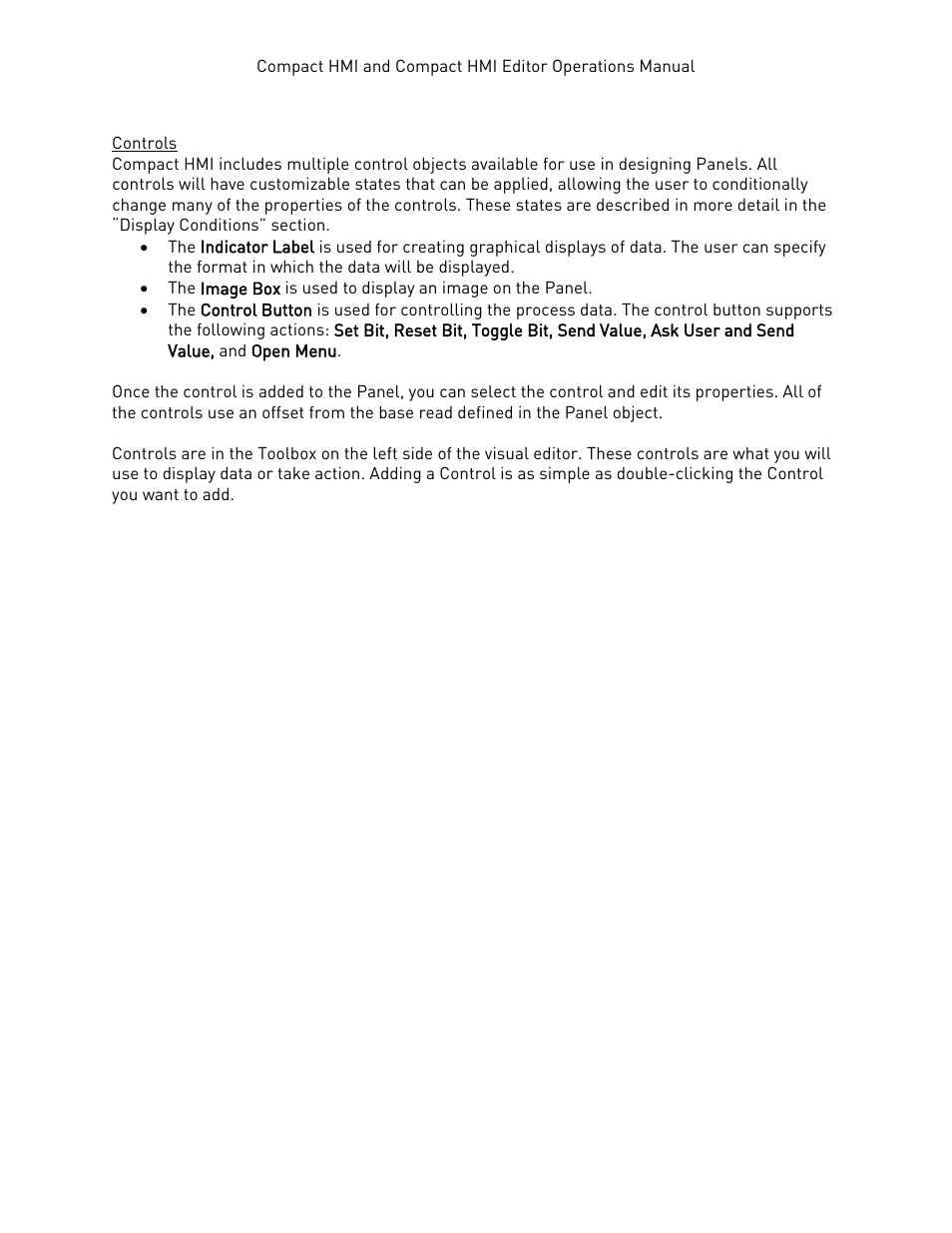 Controls | Super Systems Compact HMI User Manual | Page 26 / 60