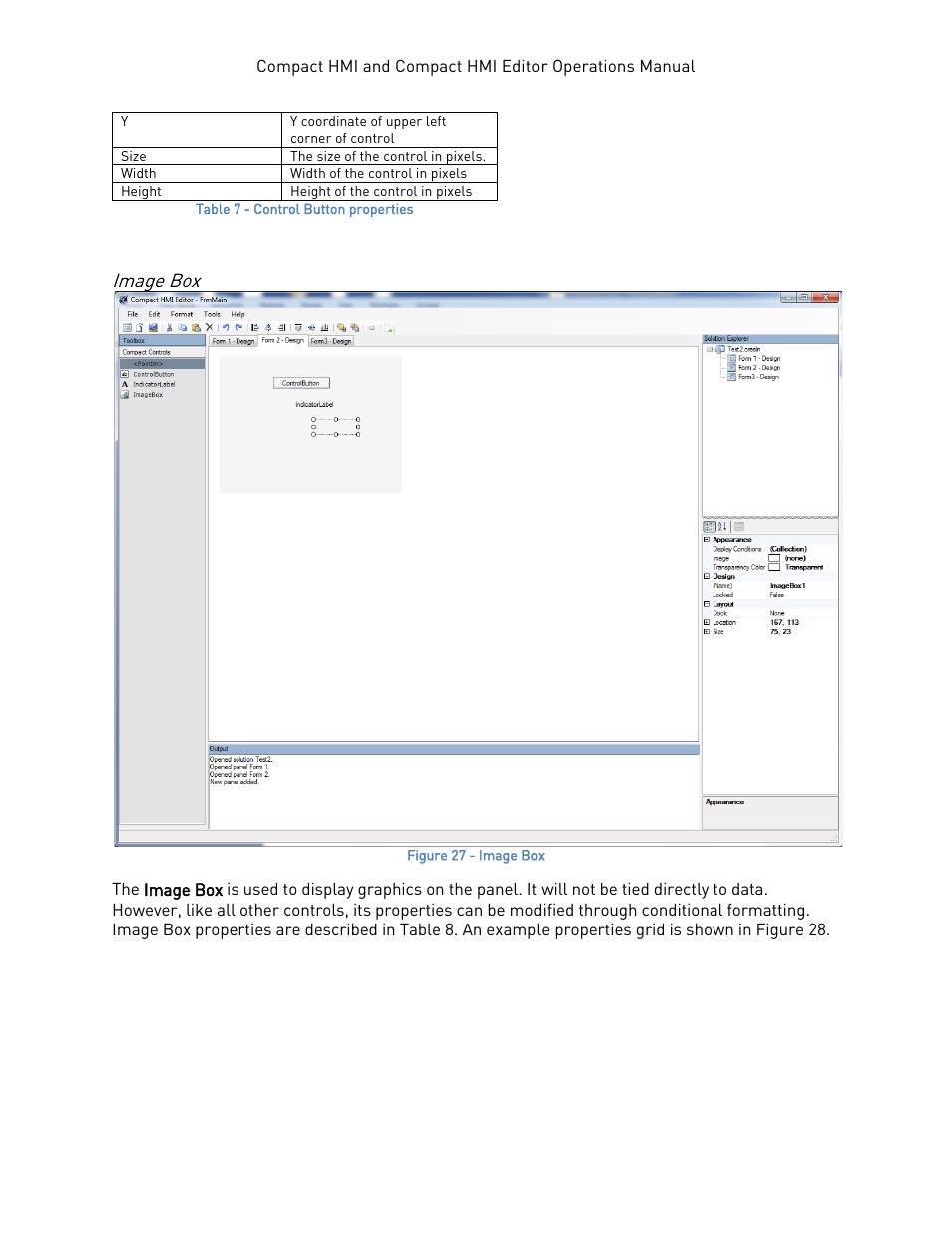 Image box | Super Systems Compact HMI User Manual | Page 32 / 60