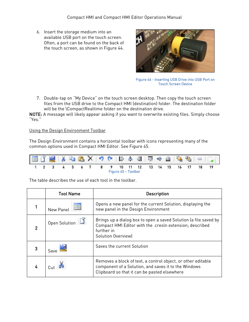 Using the design environment toolbar | Super Systems Compact HMI User Manual | Page 40 / 60