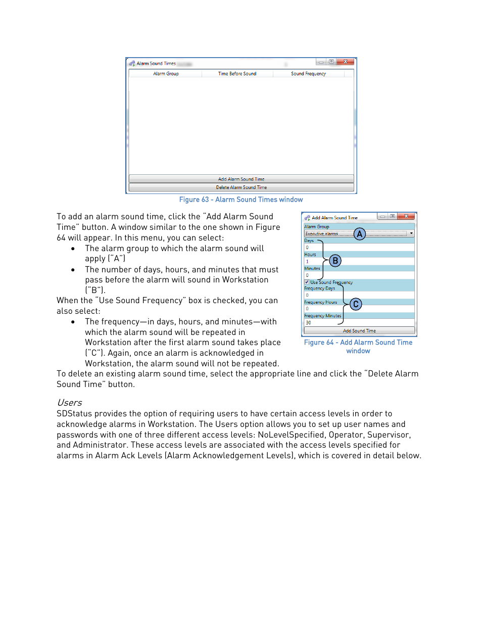Users | Super Systems SDStatus User Manual | Page 46 / 83