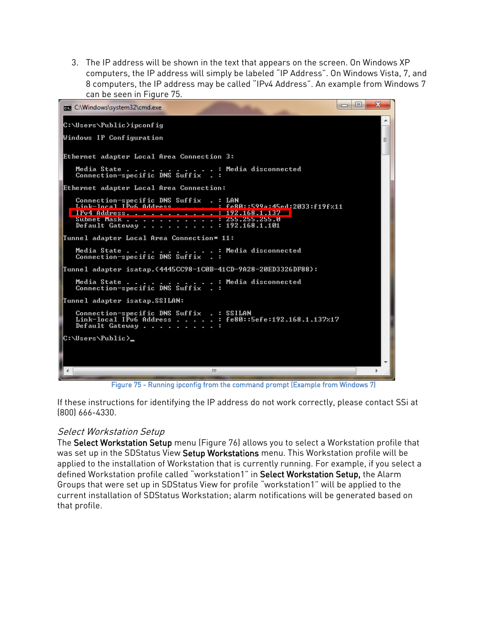Select workstation setup | Super Systems SDStatus User Manual | Page 54 / 83