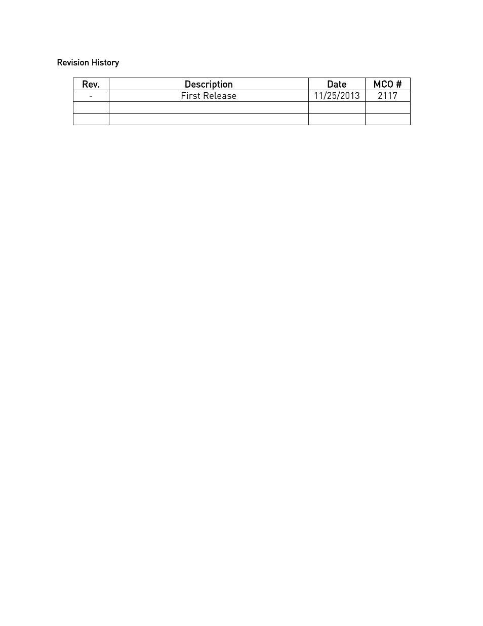 Revision history | Super Systems SDStatus User Manual | Page 60 / 83