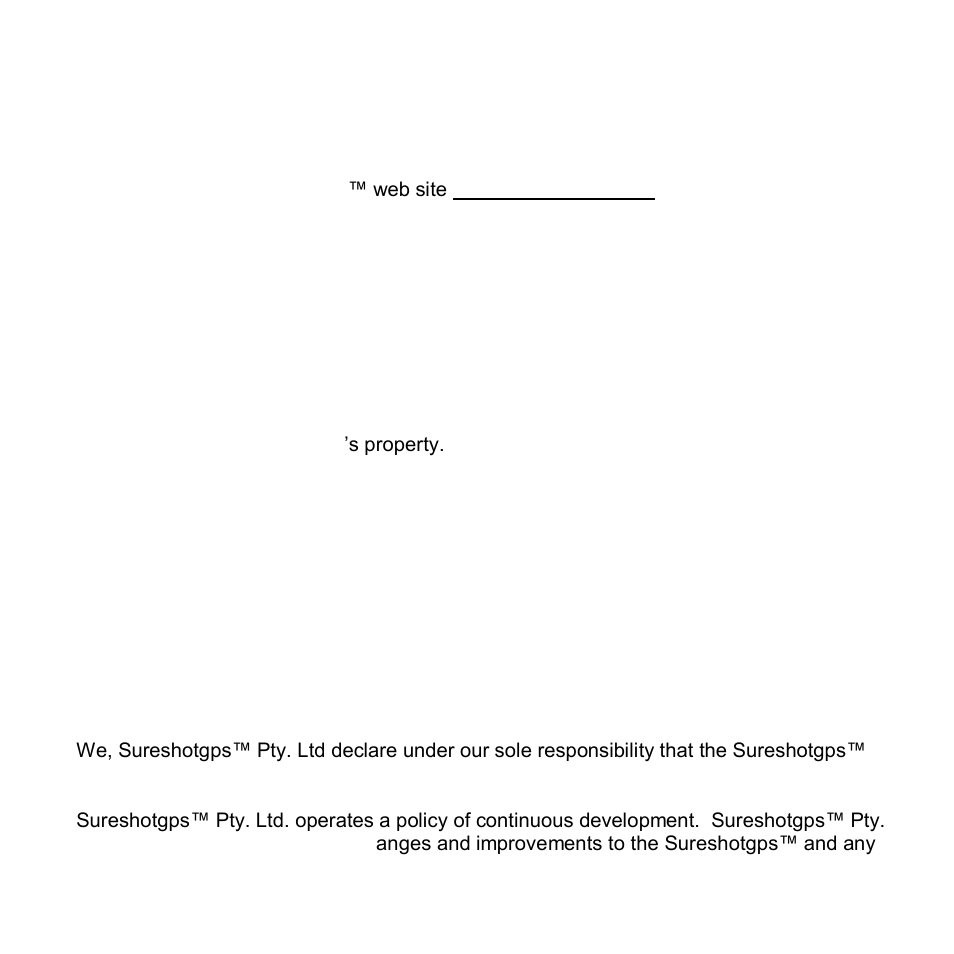Declaration of conformity | Sureshotgps SS9000X V2.0 User Manual | Page 27 / 28
